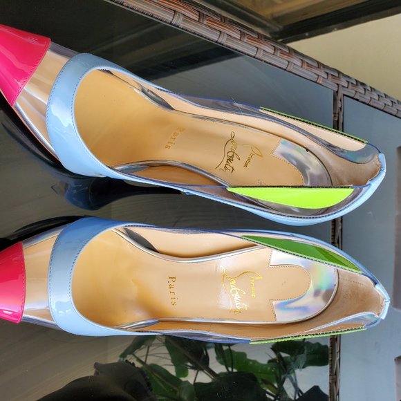 RARE Christian Louboutin Blake Is Back 120 Patent Size 38 - Picture 5 of 5